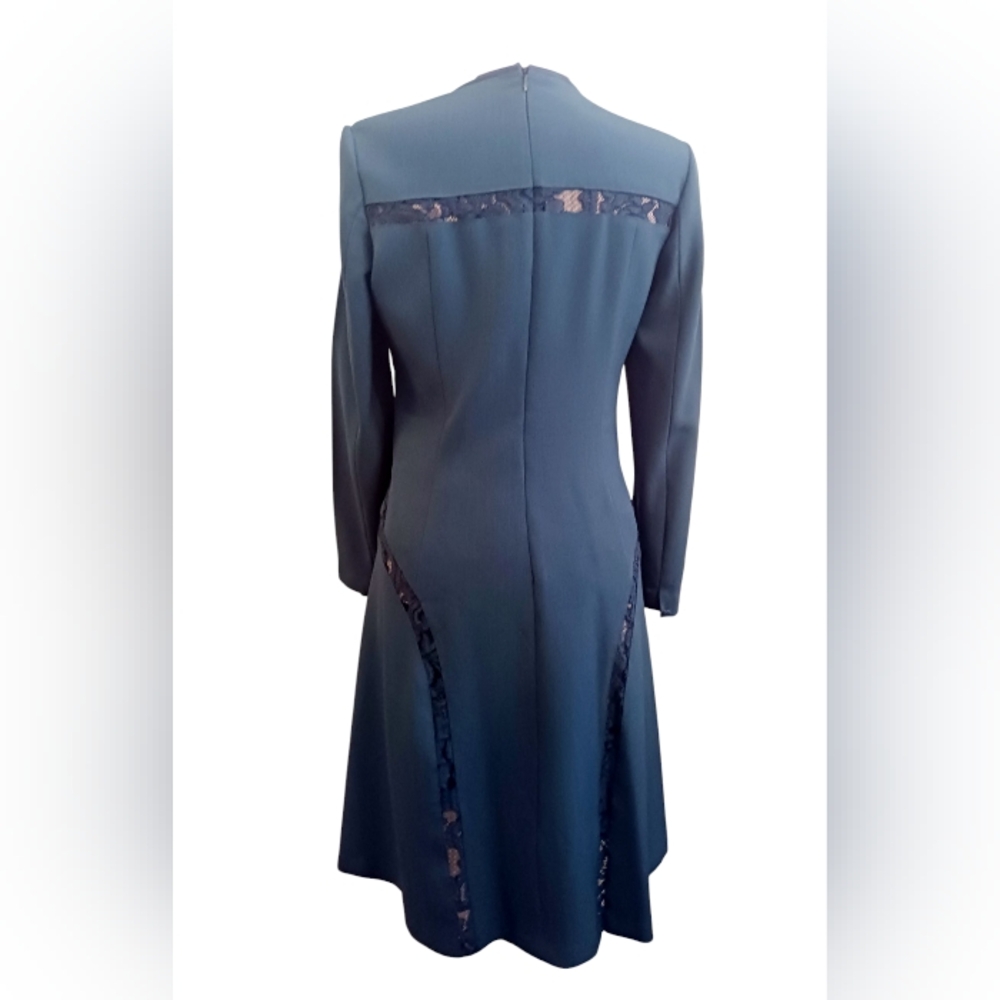 Teal Blue Anne Klein Midi Dress Size 10 - Picture 5 of 5